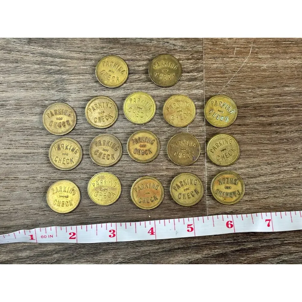 Vintage Temple University Parking Check Coin Lot 17 Tokens Philadelphia Owls
